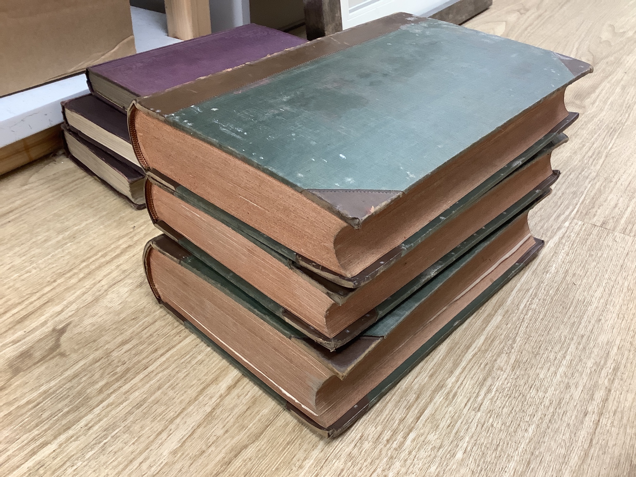 Collection of various bound books to include; History of England, Sussex Archeology Collections, Transactions of the London and Middlesex Archeological Society etc.